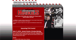 Desktop Screenshot of friendsofnuhockey.com