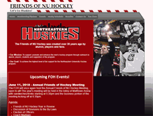 Tablet Screenshot of friendsofnuhockey.com